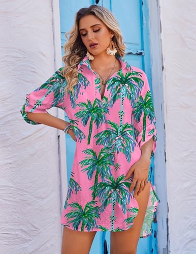Image of Ekouaer Swimsuit Coverup for Women Bathing Suit Cover Up 2026 Summer Beach Vacation Outfits