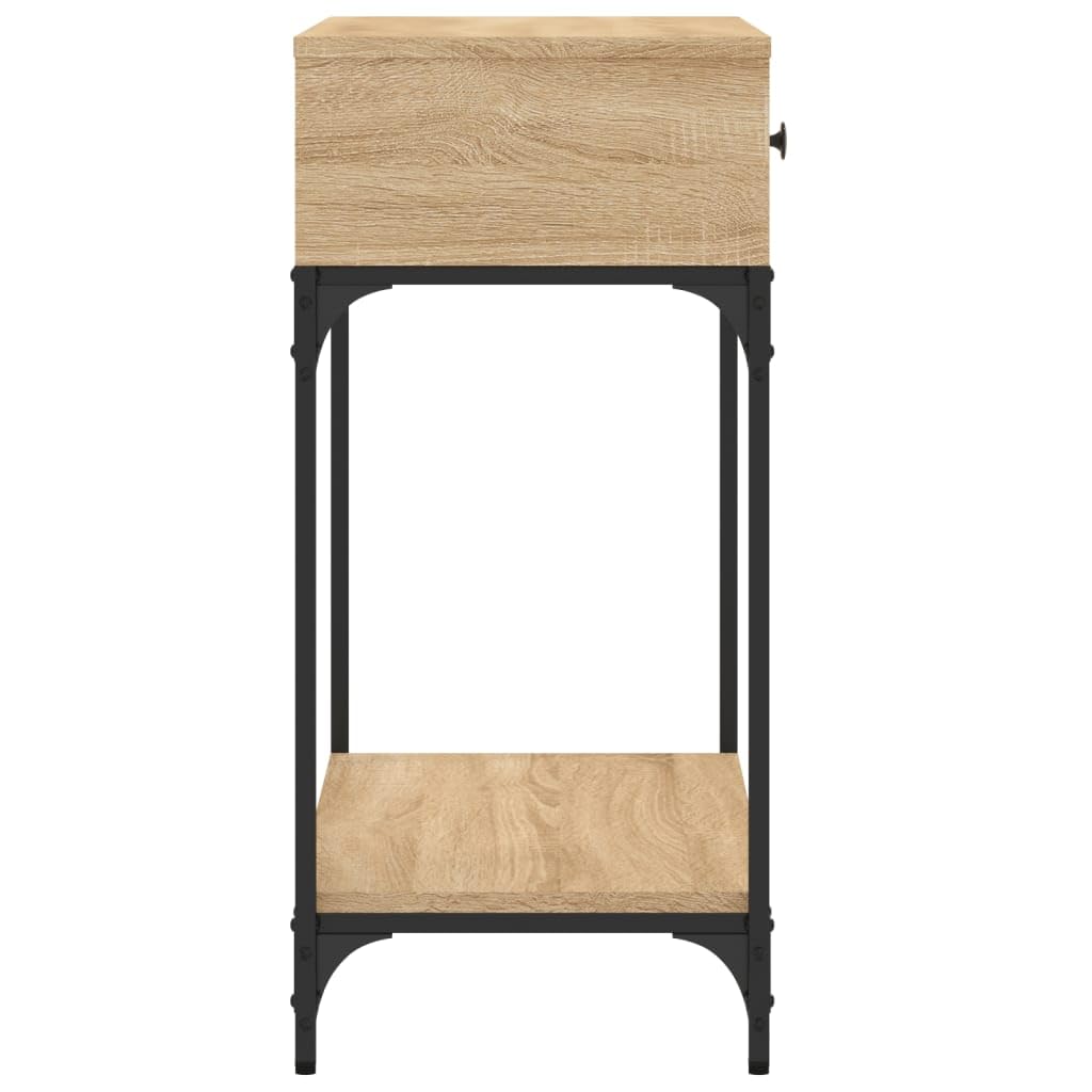vidaXL Tavolino Consolle Rovere Sonoma 75x34,5x75cm Legno Multistrato, tavolino da Divano, tavolino da corridoio, tavolino consolle da Soggiorno