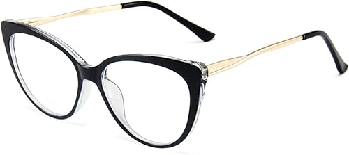 ANRRI Gafas de computadora clásicas y elegantes con bloqueo de luz azul estilo ojo de gato para mujer, marco vintage ANRRI Gafas de computadora clásicas y elegantes con bloqueo de luz azul estilo ojo de gato para mujer, marco vintage