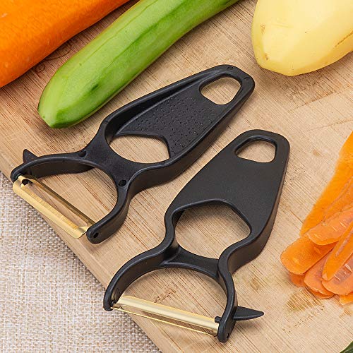 2Pcs Vegetable Peeler, Premium Fruit And Potato Peeler For Kitchen, Stainless Steel Swivel Sharp Blade, Multifunctional Veggie Carrot Cucumber Peelers #TOP5