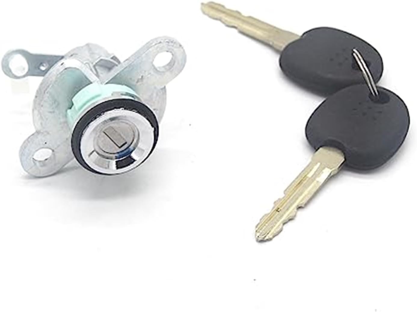 AL257 Complete Set Front Left Driver Door Lock Cylinder Barrel Trunk Tailgate with 2 Keys, for Hyundai,for Elantra, 2006-2016 Ignition Switch Lock