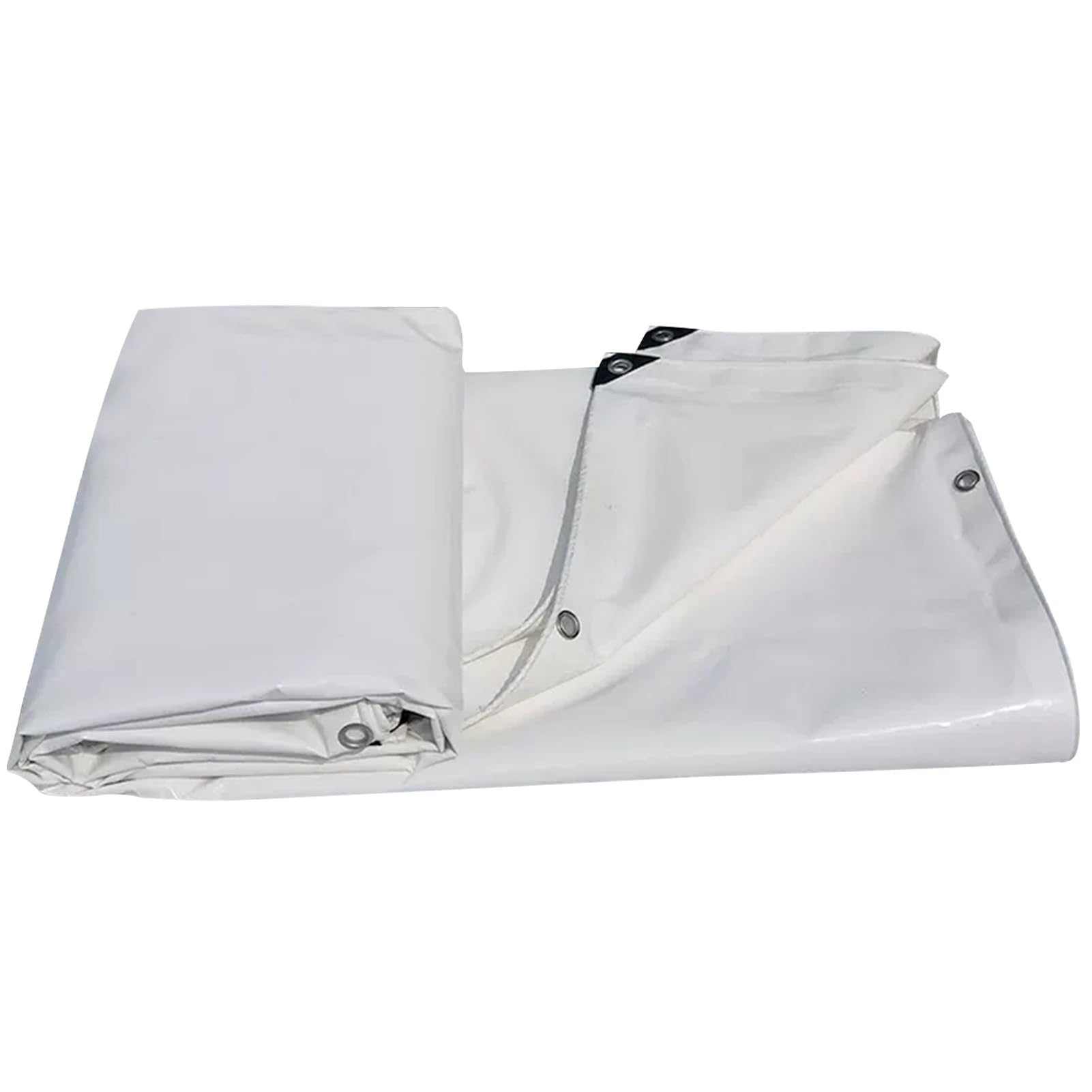 Grande Bâche De Protection En Toile Blanche 2 X 2,5 M, 3 X 3 M, 3 X 4 M, Pliable, Imperméable, Pour Camping, Porche, Terrasse Ou Camping En Plein Air, Tapis De Sol Durable(3x3m