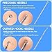AskBed 5PCS Blackhead Remover Comedone Extractor Kit - Professional Stainless Steel Tools for Pimple, Acne, and Blemish Removal - Curved Tweezers Included