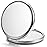 Getinbulk Compact Mirror Bulk, Set of 2 Double-Sided 1X/2X Magnifying Purse Pocket Makeup Mirrors(Round, Silver)