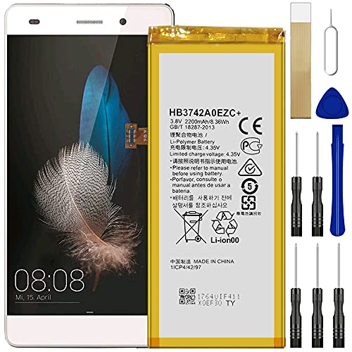 for Huawei P8 Lite 4G ALE-L21,4G ALE-L02,4G ALE-L04,ALE-L23 Replacement Battery,for HB3742A0EZC+ Battery with Adhesive Tape Tool Repair Kit
