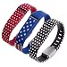 Generic Replacement Wrist Band for Fitbit Flex with Translucent Secure Fastener Sleeve and Metal Clasp Large Small Pack of 3