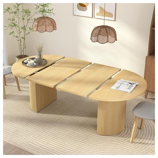 Extendable Dining Table for 4-8 People
