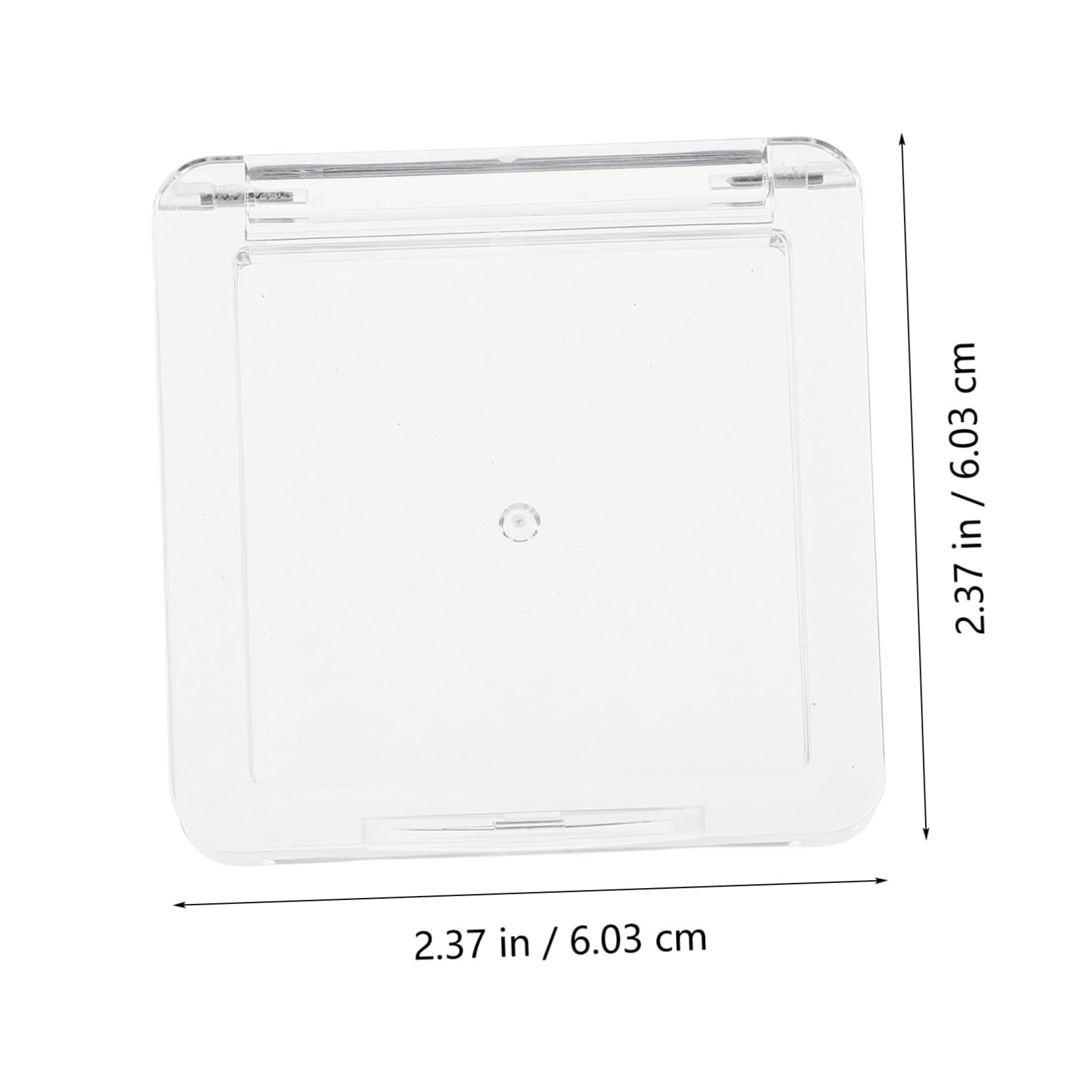 VINTORKY Transparent Square Highlighter and Blush Makeup Box Empty Cosmetic Palette Storage Case for Eyeshadow Pans Container for Powder Makeup