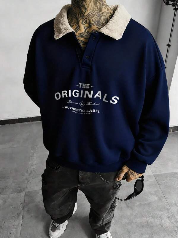 Image of Trillion Regular Fit Printed Sweatshirt for Men