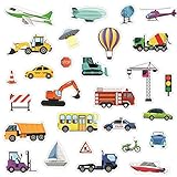 WALPLUS 28 Pieces Gel Clings Window Gel Clings Decals Stickers for Kids Toddlers Window Stickers Win