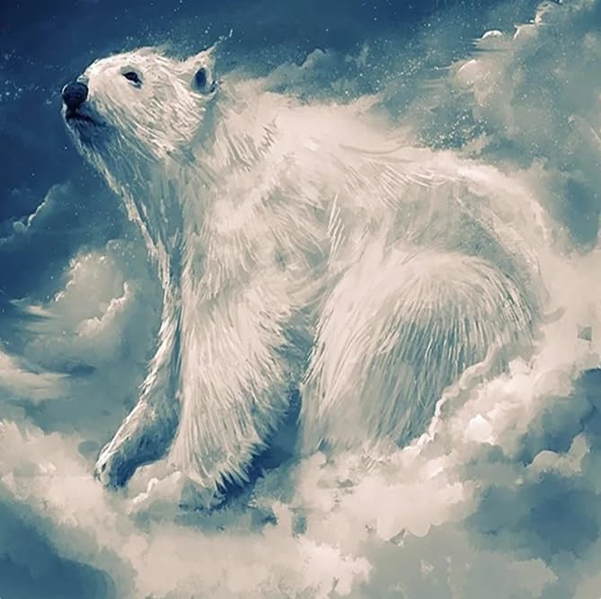Papier peint 3D ours grand format 200x140 cm décor style européen - 4