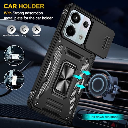 zivite Polycarbonate Slide Camera Cover for Poco X6 5G Black - Image 7