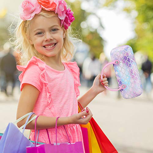 Hifot Brillenetui hardcase Mermaid, Meerjungfrau Sonnenbrillen hartschalen für Kinder Mädchen Junge