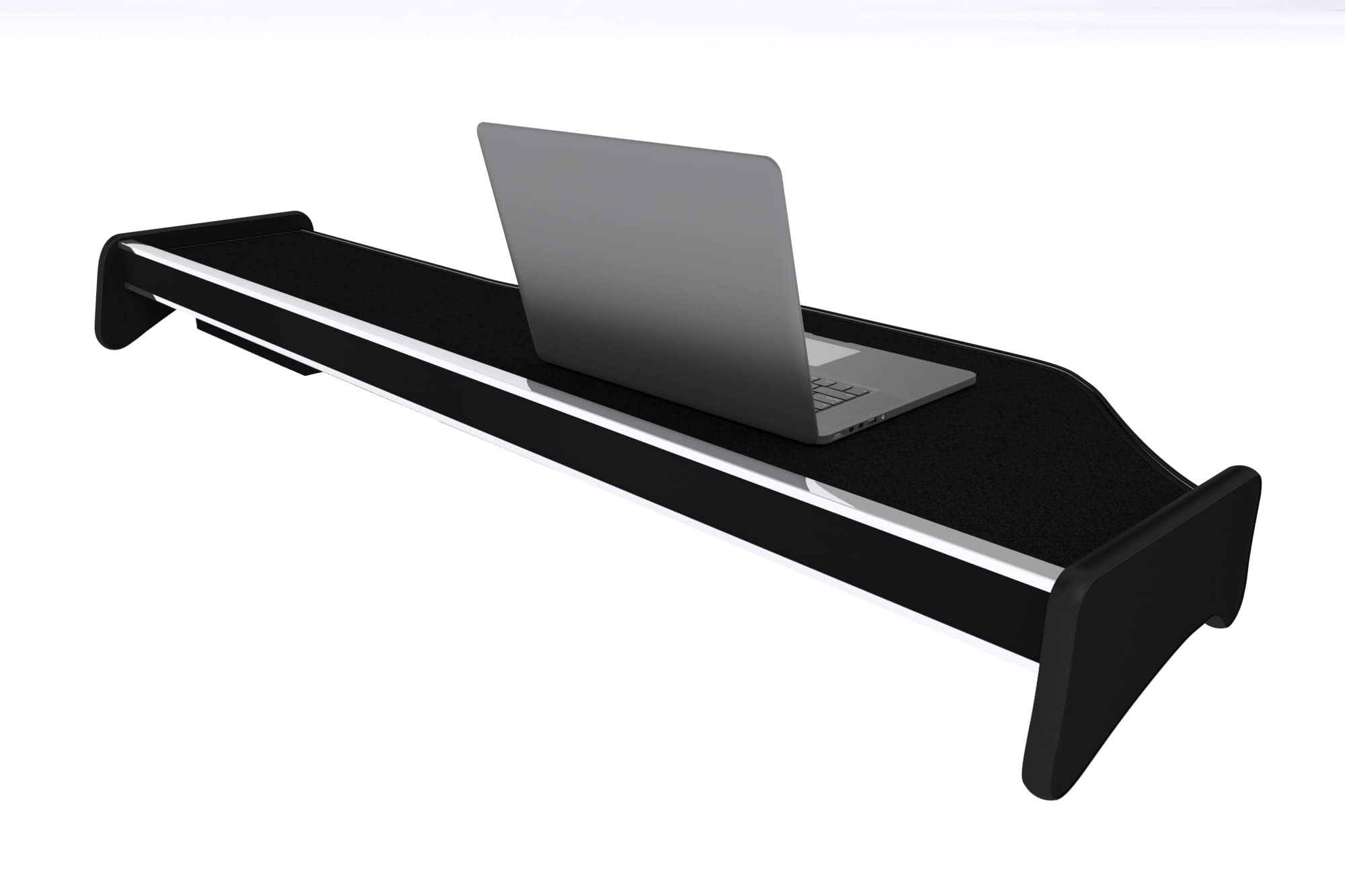 F-CORE Tablettes Tableau de Bord Camion compatibilité pour DAF XF 95 01.97-12.05 Double avec tiroir Noir