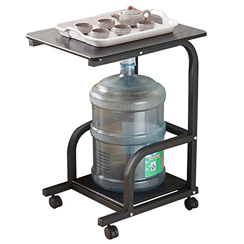 Preisvergleich Produktbild PENGFEI Laptoptisch Betttablett Lapdesks Multifunktion Tragbar Wasserspender Rack Regal Sofa Beistelltisch Mit Riemenscheibe, 2 Schichten, 3 Farben (Farbe : 1#, größe : 50x40x66CM)