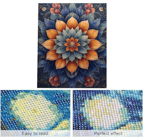 Peinture diamant fleur de thé 70x95cm pour adulte et enfant - 2