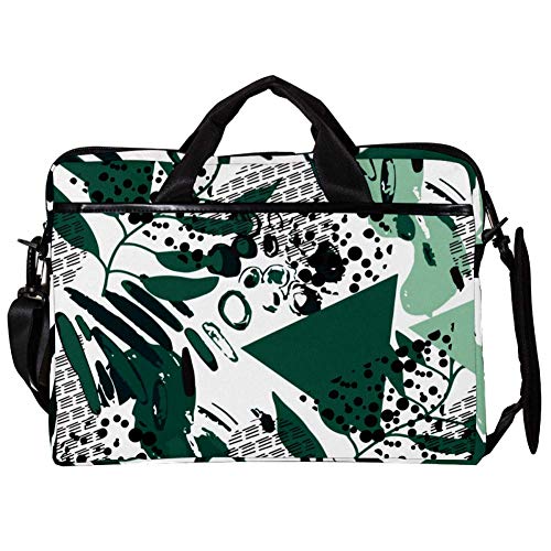 Sac ordinateur 14 à 15.4 pouces vert abstrait pour transporter votre PC