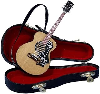 Elvis Presley Acoustic Guitar with Case 5.5" Ornament