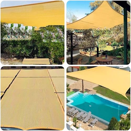 Filet d'ombrage beige 80% protection solaire avec corde et œillets pour serre - 4