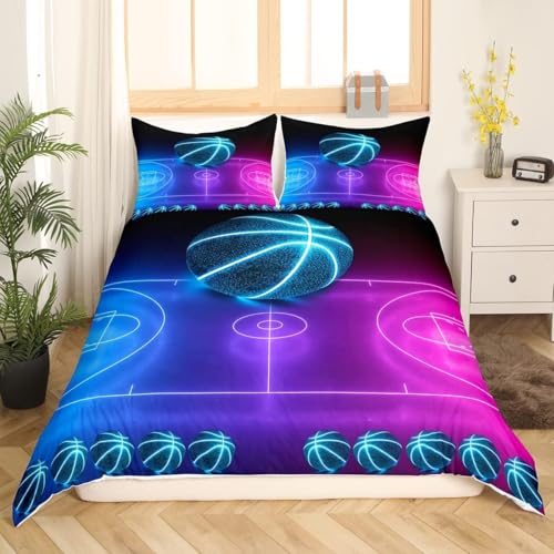 Housse de couette basket-ball douce et infroissable pour simplifier l'entretien du lit - 4