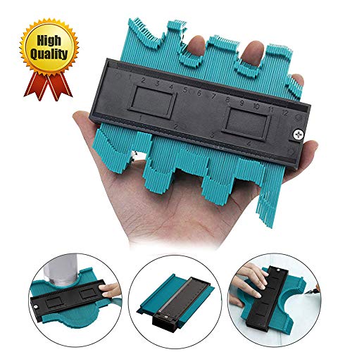 【2020 NEW】Contour Gauge Duplicator, Plastic Woodworking Shape Tracing Template Measuring Tool, Contour Copy