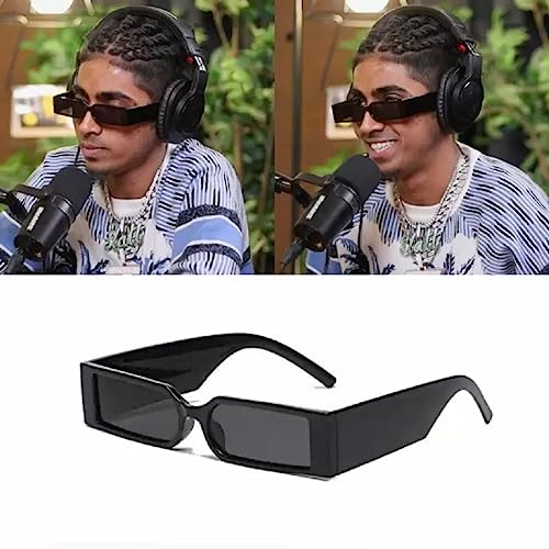 Image of IFLASH Rectangular Sunglasses Retro Fashion Shades for Men & Women (Pack of 4)
