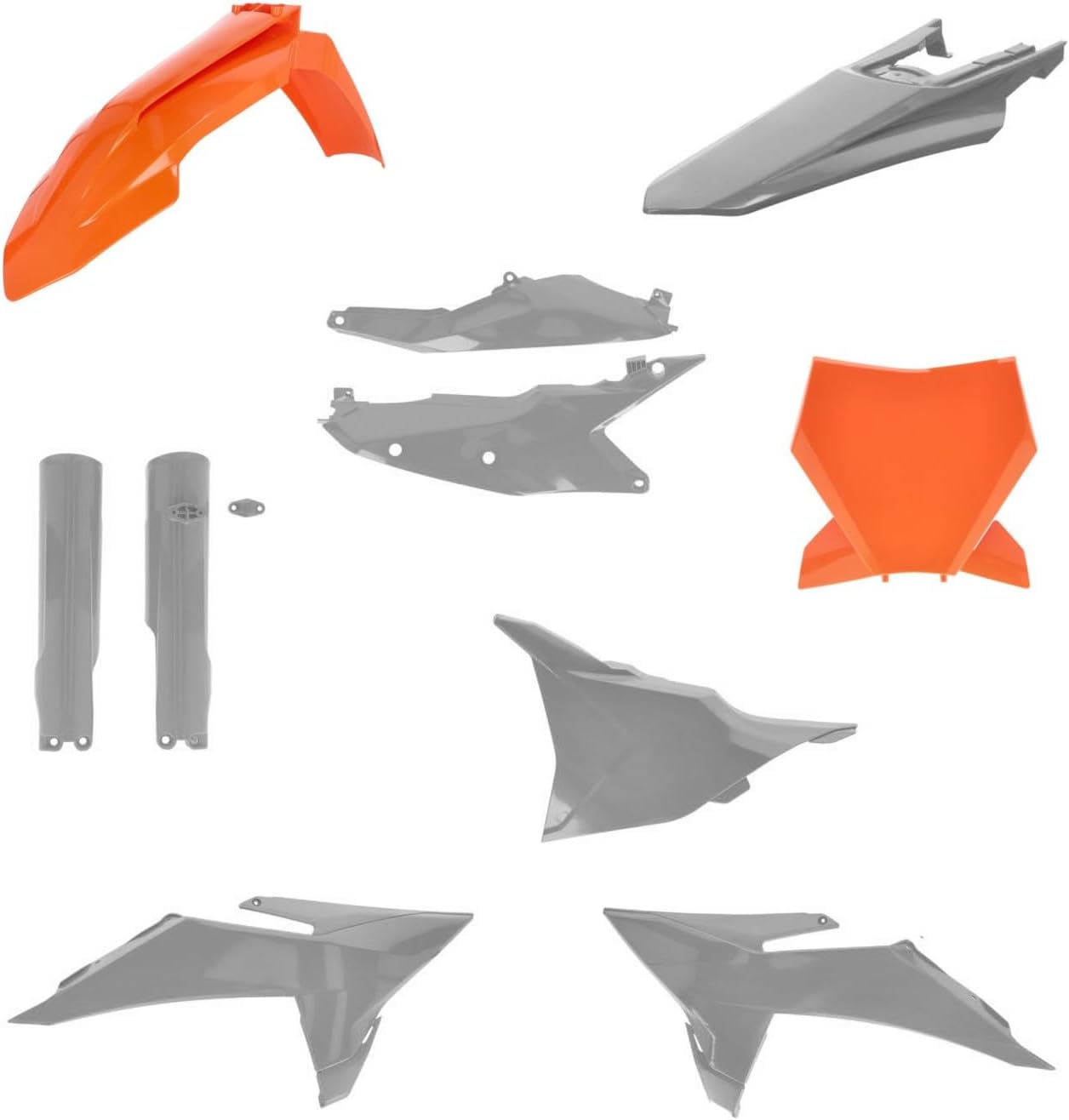 Acerbis Full Plastic Kit – Compatible with KTM SX/XC/F 125-450 (2025) - 16 Orange