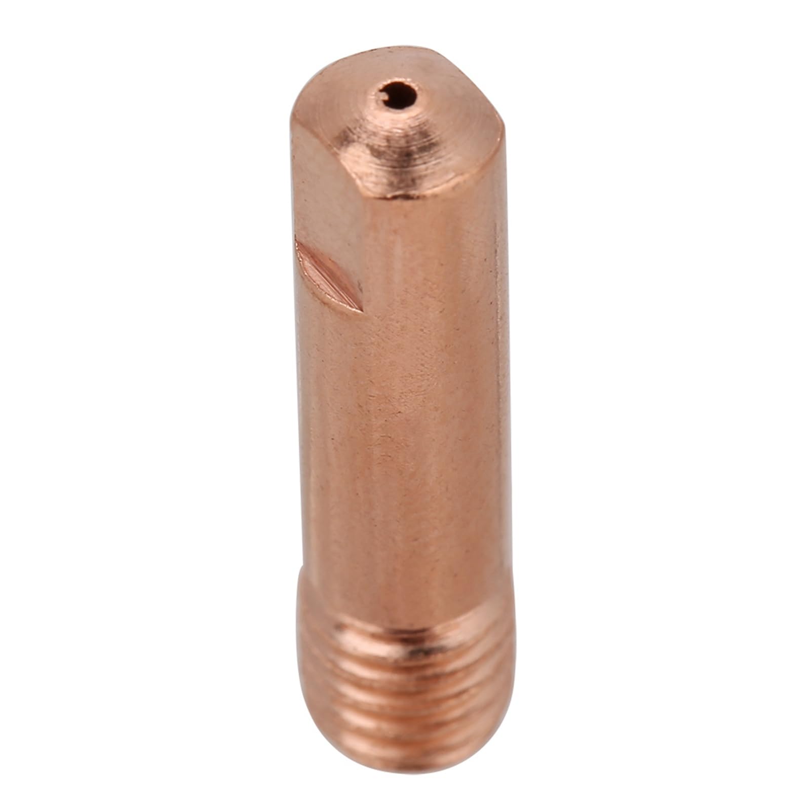 Wakects Punta di Contatto in Rame da 20 Pezzi, Punta di Contatto per Saldatura in Rame Rosso per Binzel 15AK MIG, Dimensioni 0,8 Mm, Materiali di Consumo Durevoli e Resistenti Alle Alte Temperature