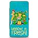Nickelodeon Unisex-Erwachsene Buckle-down Hinge Wallet-Ninja Turtles Geldbrse, 18 cm x 10 cm