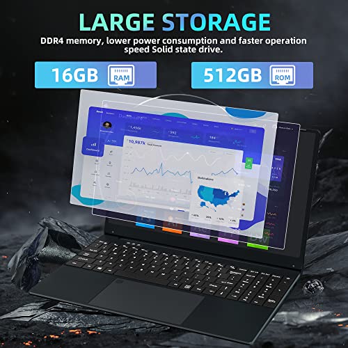 Win-11MS-Office-2019156-inch-Large-FHD-IPS-Screen-Laptop-Computer-High-Speed-Celeron-N509520-29Ghz-Quad-Core-CPUDDR4-16G-RAM512GB-SSD-Portable-Notebook-PC-with-Backlit-KBBlack16G512G Win-11MS-Office-2019156-inch-Large-FHD-IPS-Screen-Laptop-Computer-High-Speed-Celeron-N509520-29Ghz-Quad-Core-CPUDDR4-16G-RAM512GB-SSD-Portable-Notebook-PC-with-Backlit-KBBlack16G512G