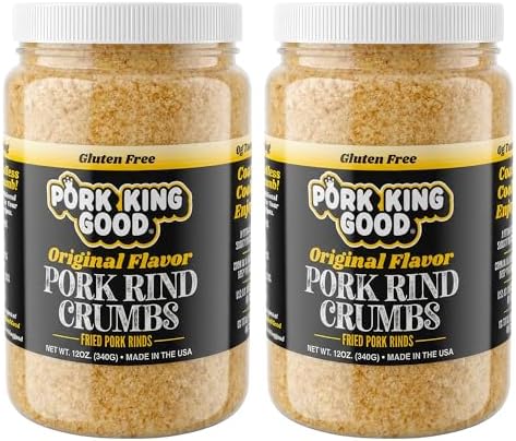 Pork King Good Pork Rind Panko Bread Crumbs, Original 2 Pack, Gluten Free