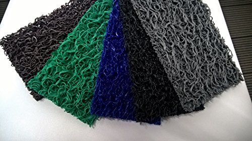 Super Rally Grigio Tappeto ZERBINO PVC RICCIOLO