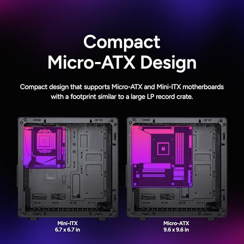 Image of Cooler Master Q300L V3 Micro-ATX PC Case, High Airflow, Tempered Glass | 366mm Graphics Card Support, 240mm AIO Support, Micro-ATX Motherboard, Magnetic Dust Filters, Customizable Modular I /O Panel
