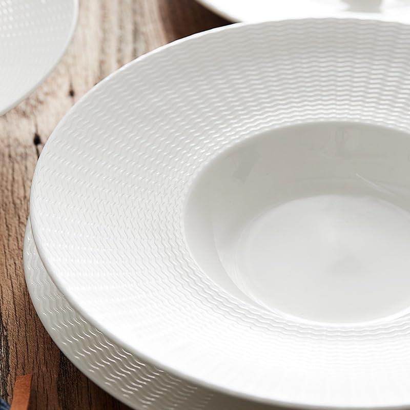 Talerze obiadowe ceramiczne zachodnie zastawa stołowa hotel duży talerz prosty kreatywny talerz francuska zastawa stołowa talerze sałatkowe (S)