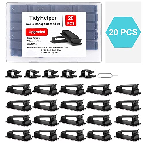 Abrazaderas para gestión de cables en negro y blanco, paquete de 40 unidades miniatura 2