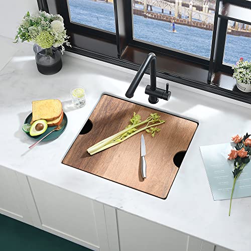 21 Inch Black Undermount Bar Sink Workstation - Ianomla 21 X 19 Inch Matte Black Stainless Steel Workstation Kitchen Sink Small Bar Sink Rv Sink 16 Gauge Single Bowl Outdoor Bar Prep Sink #TOP3