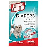 COMODIDAD y confianza-su perro hembra estará relajado y libre de desorden con la movilidad superior de estos pañales. El indicador de humedad le dirá Cuándo cambiarlos. Para perros masculinos, pruebe simple Solution envolturas masculinas desechables.