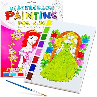 YXOTJHS Mess-Free Watercolor Coloring Book for Kids