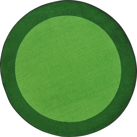 All Around Round Classroom Carpet Green - 7 ft. 7 in.
