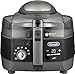 De'Longhi Air Fryer, Extra Chef Multi Fry, Viewing Window, Adjustable Thermostat, Grill Function, Integrated Timer With Auto-Off, Black, FH1396/1.BK - International Warranty
