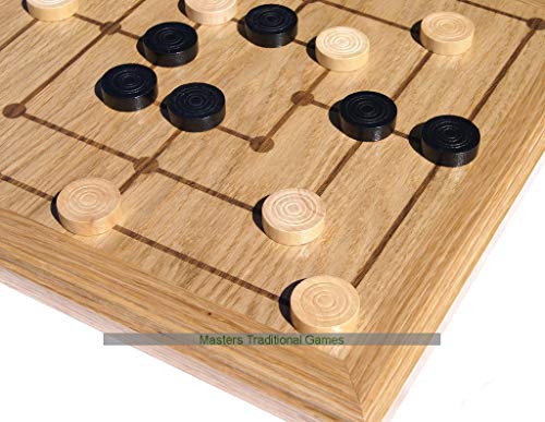 Masters Traditional Games Juego del Molino con Piezas de Madera