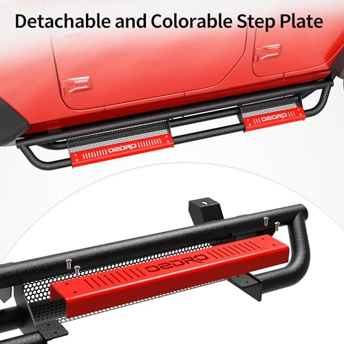 Image of OEDRO Paintable Running Boards Fit for 2007-2018 Jeep Wrangler JK 4 Door