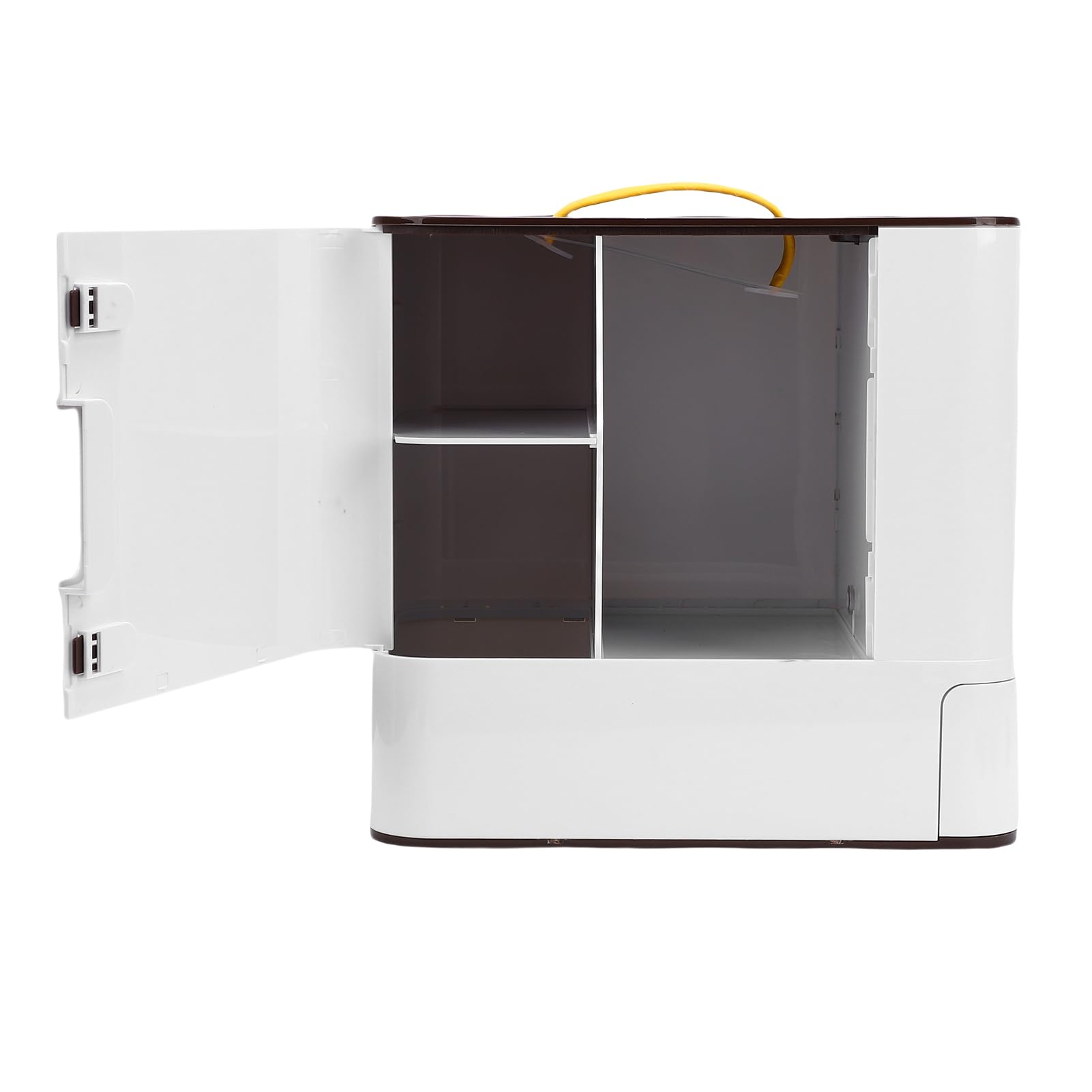 Fabater Contenedor de Almacenamiento Multifuncional con Alimentador para Mascotas con Temporizador Inteligente con Diseño de Sellado, Complemento Práctico para Accesorios para Mascotas, (Marron