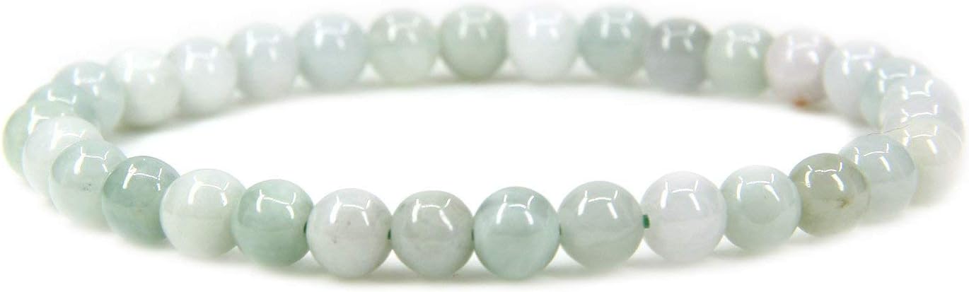 Angelstones Gem Semi-Precious 6mm Round Bead Stretch Bracelet - Unisex Adult Gemstone 4 thumbnail image