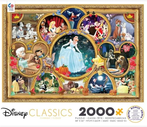 Ceaco - Disney Classics - Disney Classics - 2000 Piece Jigsaw Puzzle , 5" - Thumbnail 3
