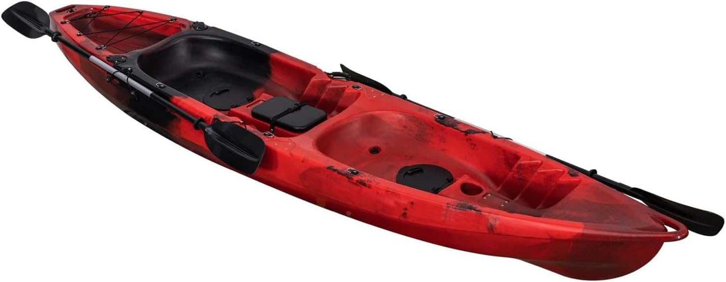 12.4FT Hard Shell Fishing Kayak for 2-3 Adults, UV-Protected, 600lbs Capacity, Stable Sit-On-Top Design, 77.16lbs Weight, Perfect for Ocean, River, and Lake Adventures! 12.4FT Hard Shell Fishing Kayak for 2-3 Adults, UV-Protected, 600lbs Capacity, Stable Sit-On-Top Design, 77.16lbs Weight, Perfect for Ocean, River, and Lake Adventures!