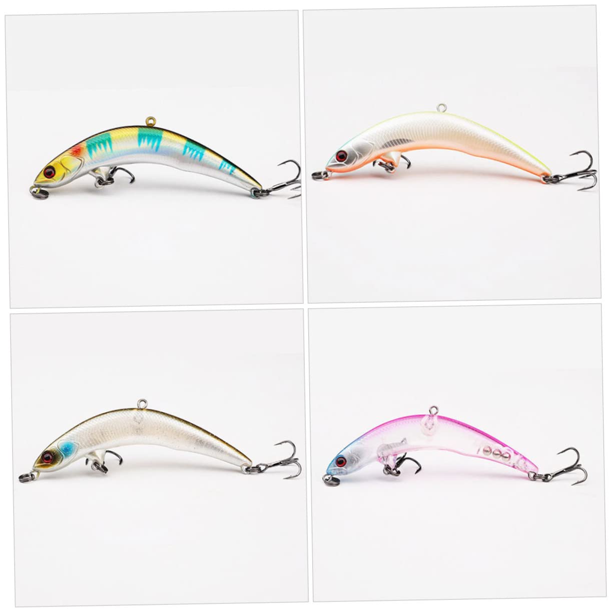 BESPORTBLE 25 Pièces Crochet d'appât Faux appâts Outil de pêche Vif hameçons Pratiques d'enfoncement Pratiques Extérieur Bar rayé Brancher leurre appât 4g pêche en mer
