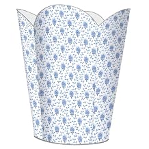 Marye-Kelley WB468-Blue Provencial Print Wastepaper Basket