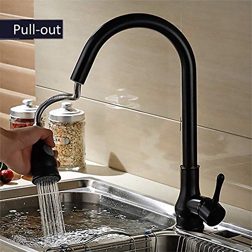 Mitigeur eau froide et chaude extractible anti-éclaboussures pour évier