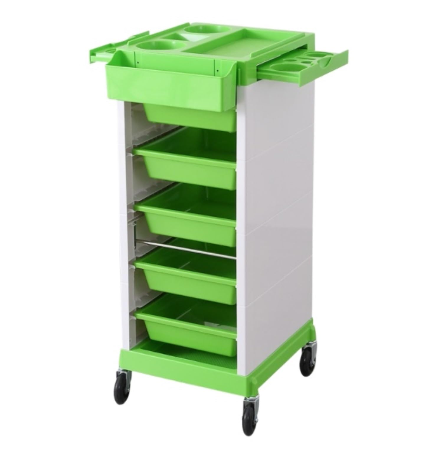 Hair Salon With Wheels Hairdressing Tools Station Mobile Makeup Case Utility For Barber Shops(Grün)